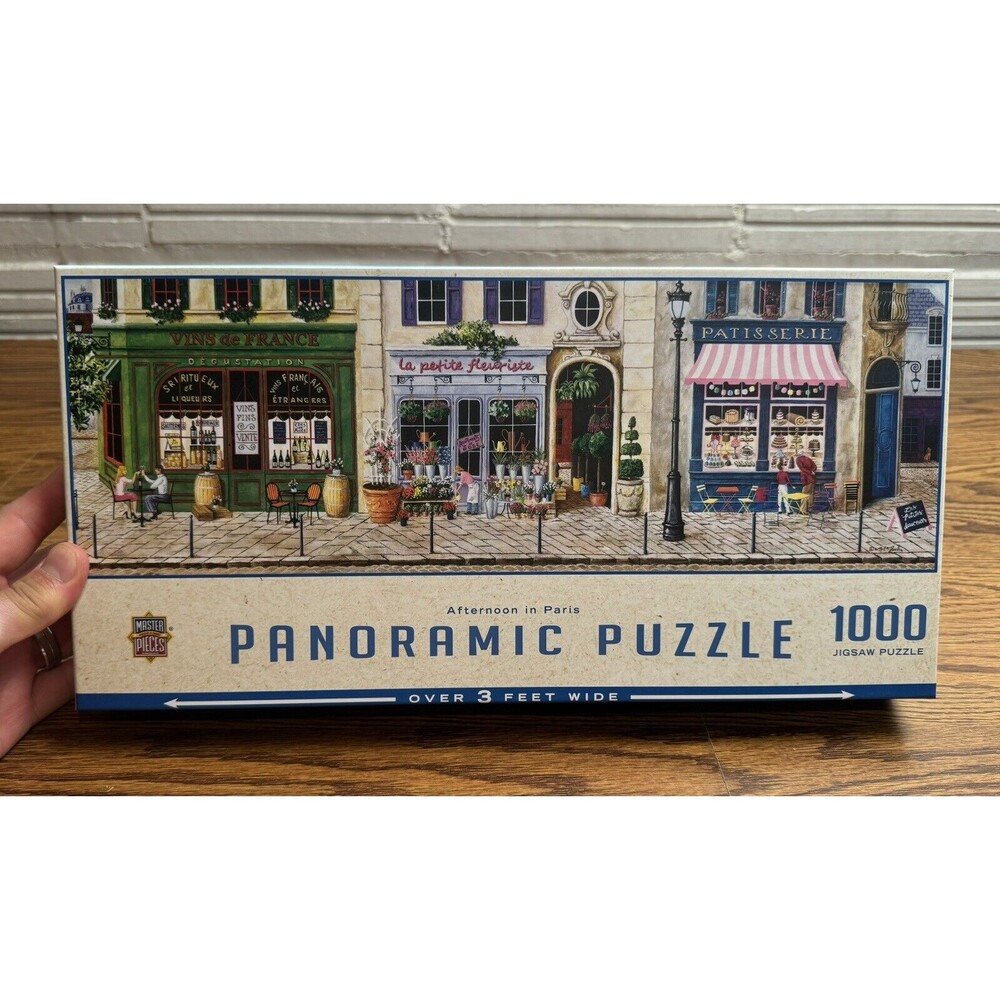 Panoramic - Afternoon in Paris‎ 1000 Piece Puzzle By Art Poulin 39”x13”